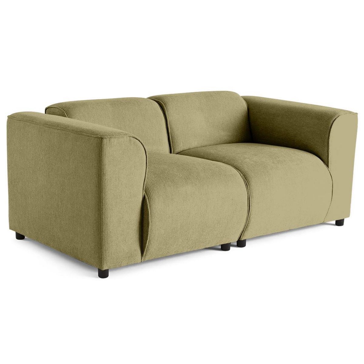 LISA DESIGN Suaro - canapé modulable 2 places en tissu texturé