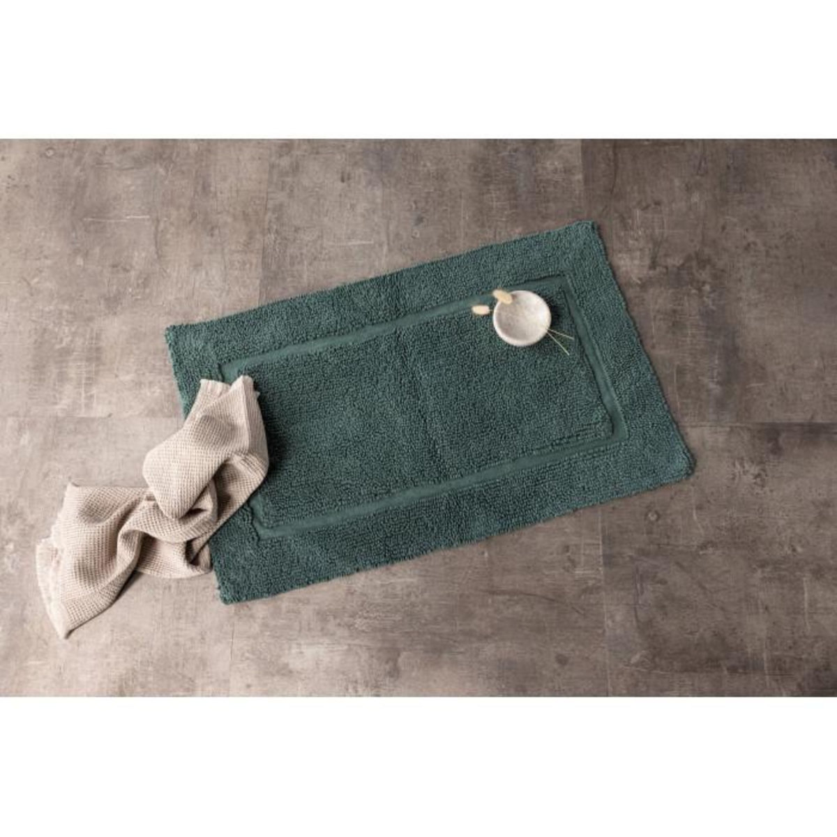 Paris Prix Tapis de Salle de Bain  William  60x90cm Vert