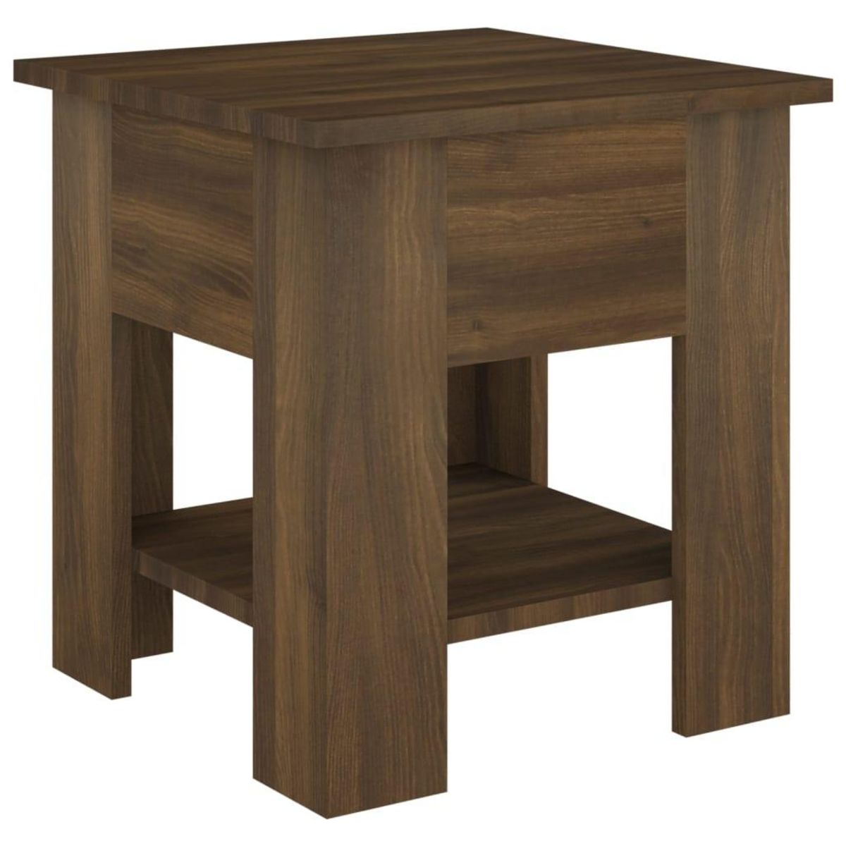 VIDAXL Table basse chene marron 40x40x42 cm bois d'ingenierie