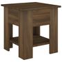 Voir la diapositive 2 : VIDAXL Table basse chene marron 40x40x42 cm bois d'ingenierie