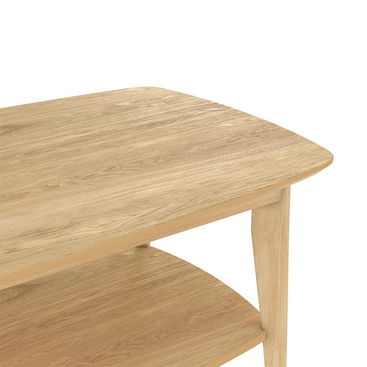 Rendez vous déco Table basse rectangulaire en bois clair - Sadi