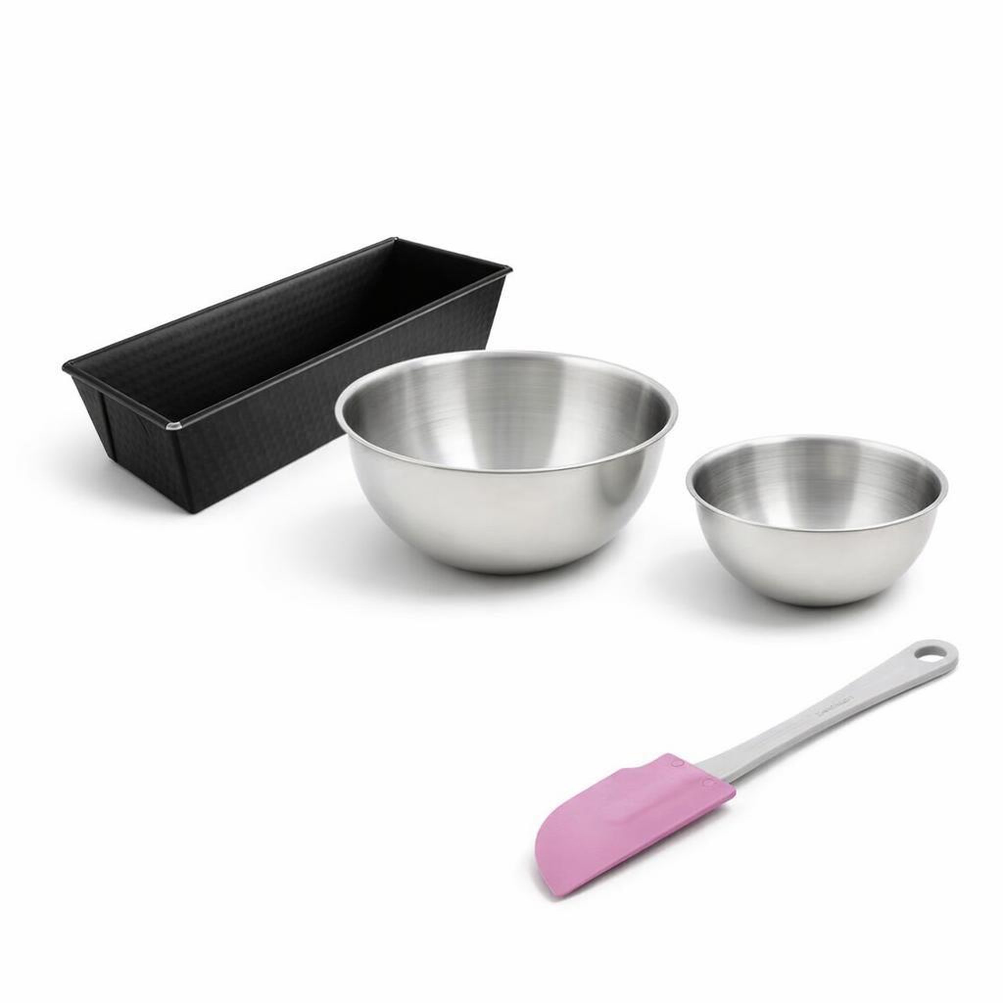 ZENKER Set de 4 ustensiles de pâtisserie moule à gâteaux bol et spatule pâtisserie black mettallic black mettallic zenker  black mettallic