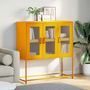 Voir la diapositive 4 : VIDAXL Buffet jaune moutarde 100,5x39x107 cm acier lamine a froid
