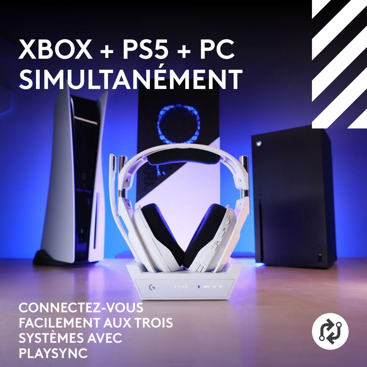 Logitech Casque gamer G Astro A50 X LIGHTSPEED Blanc