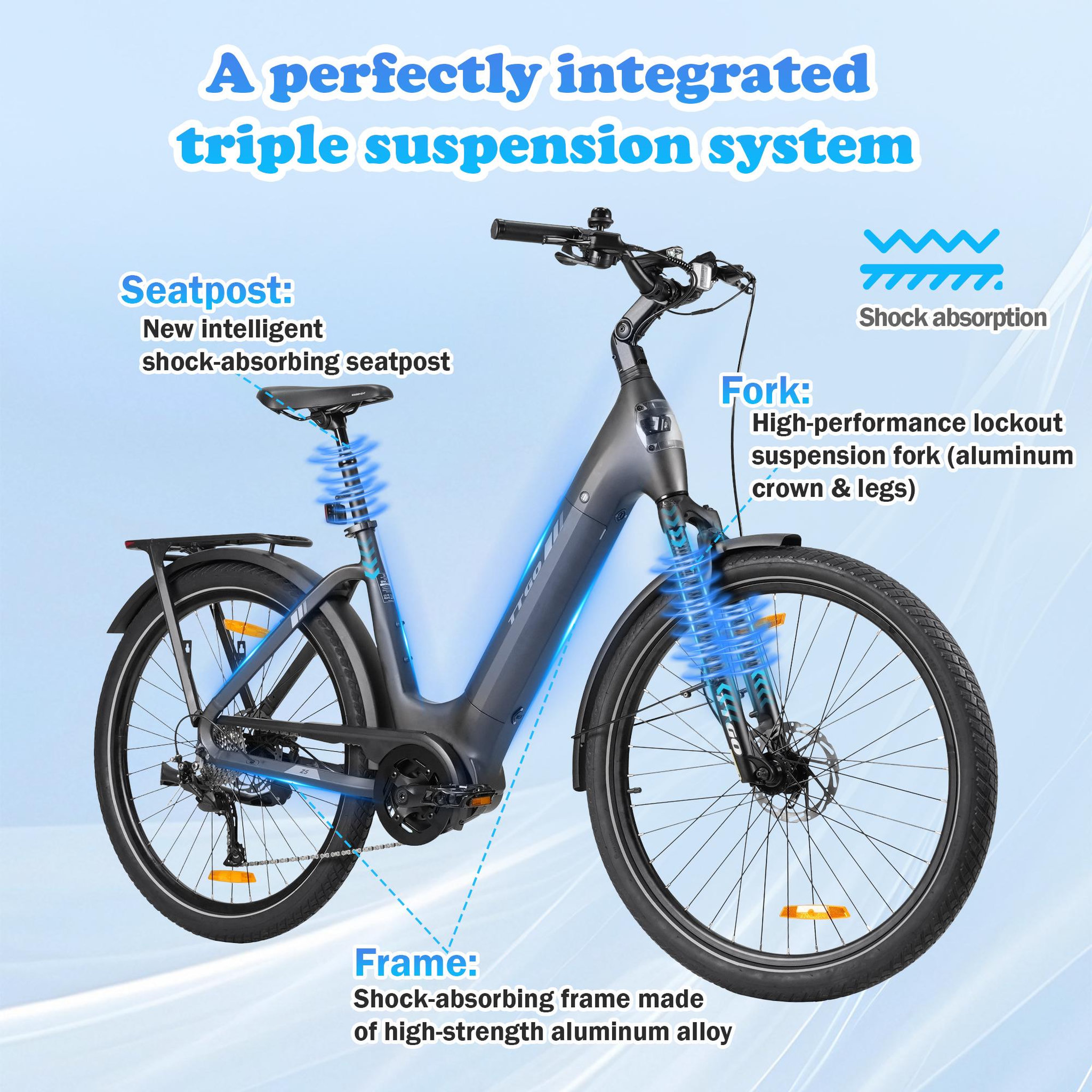 Voir la diapositive 5 : TTGO Vélo électrique TTGO Z5, moteur central 250 W