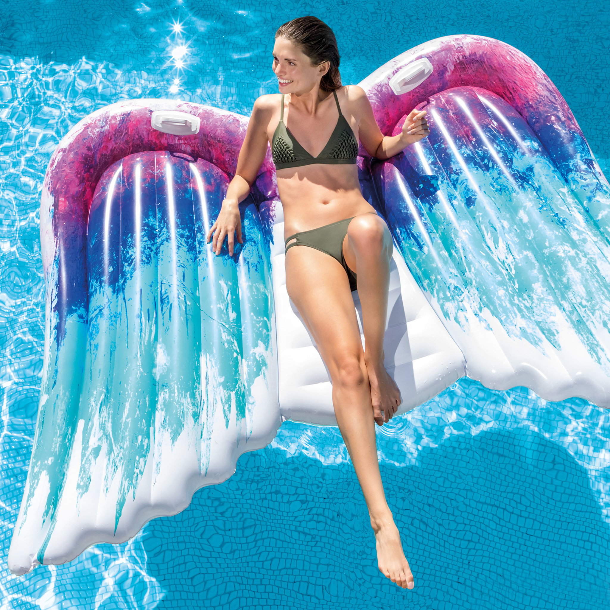 Voir la diapositive 2 : INTEX Matelas gonflable - Ailes d'ange 
