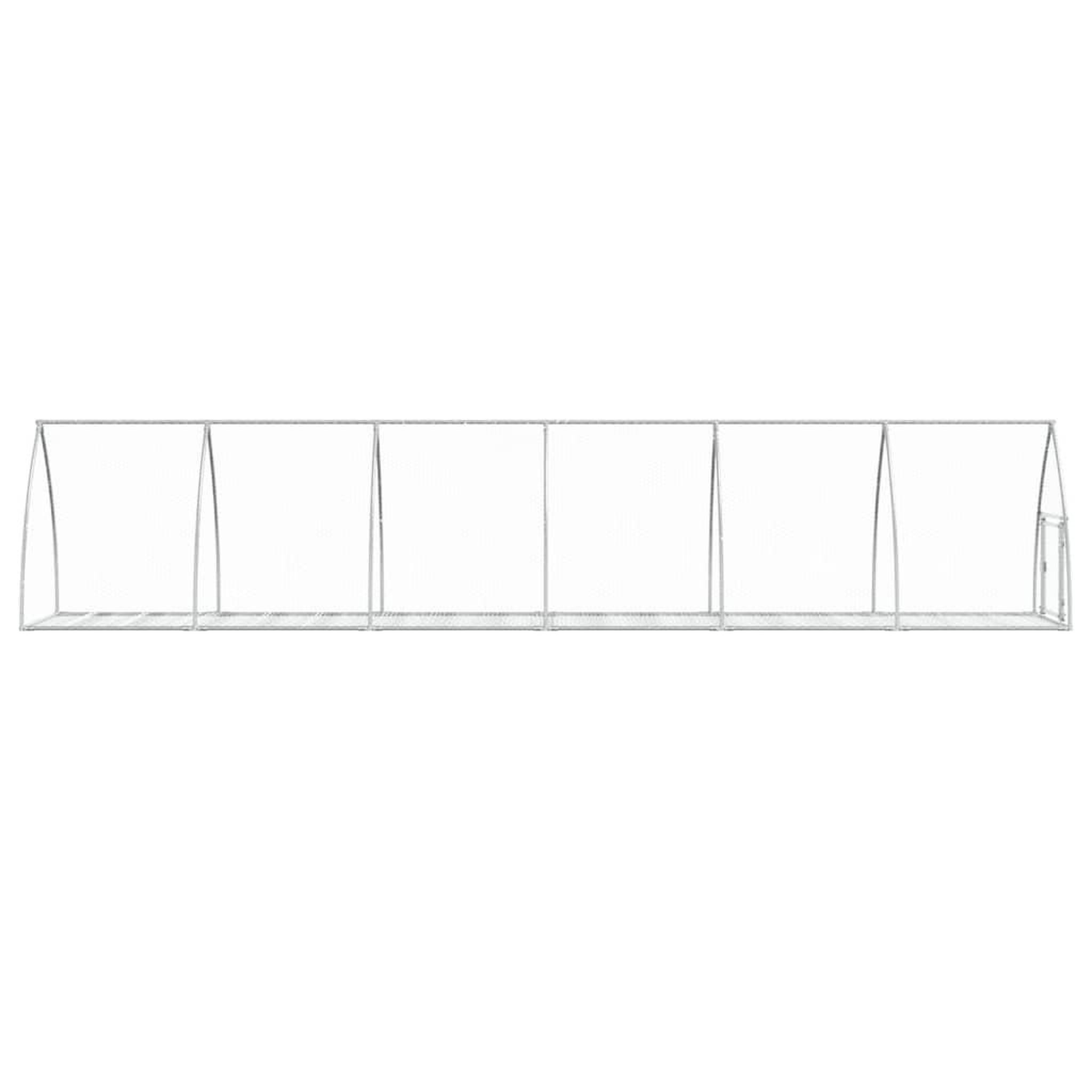 Voir la diapositive 5 : VIDAXL Clapier argente 600x105x120 cm acier galvanise