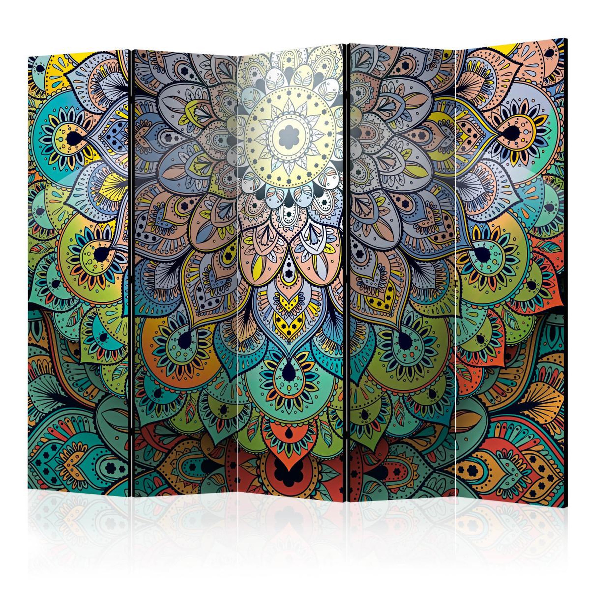 Paris Prix Paravent 5 volets  colourful stained glass  172x225cm