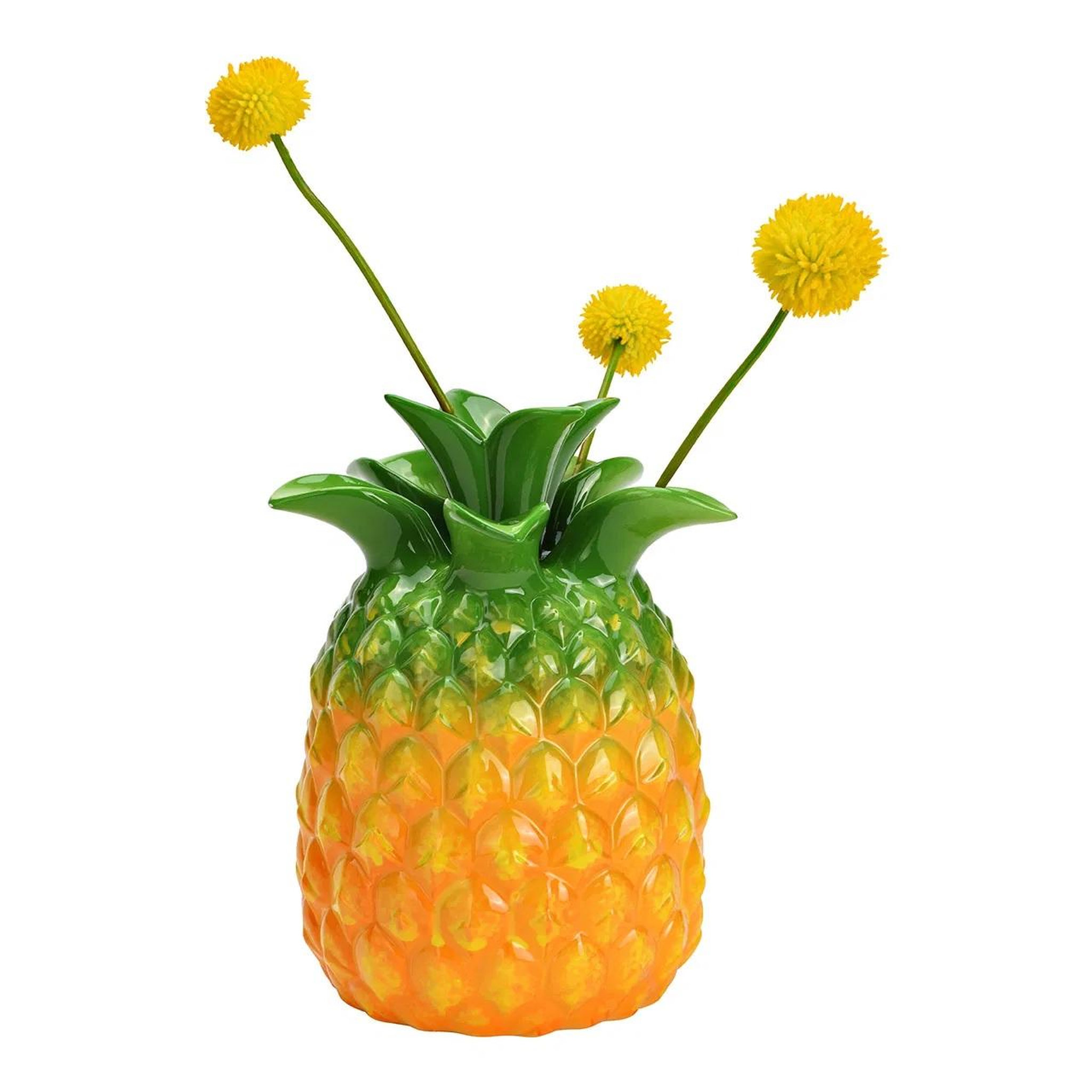 Voir la diapositive 2 : Eden Vase ananas en céramique design et moderne