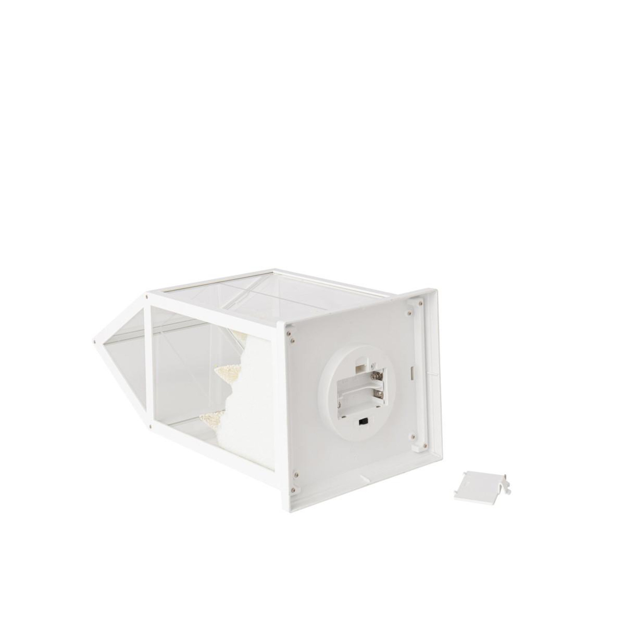 Voir la diapositive 3 : J-LINE Village de Noël Vitré à LED  Sébastienne  18cm Blanc