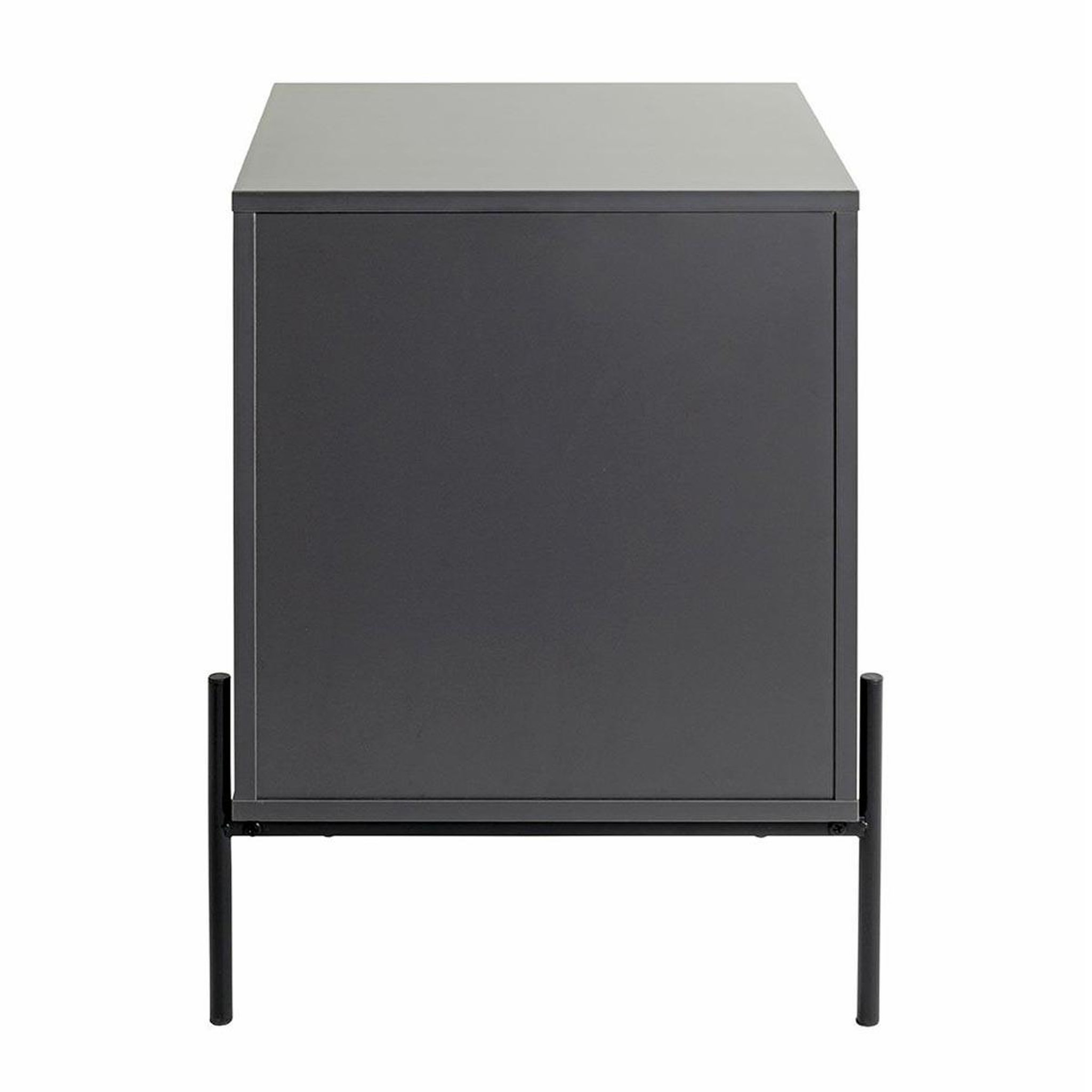 Voir la diapositive 3 : Paris Prix Table de chevet 1 tiroir  ali  60cm anthracite & naturel