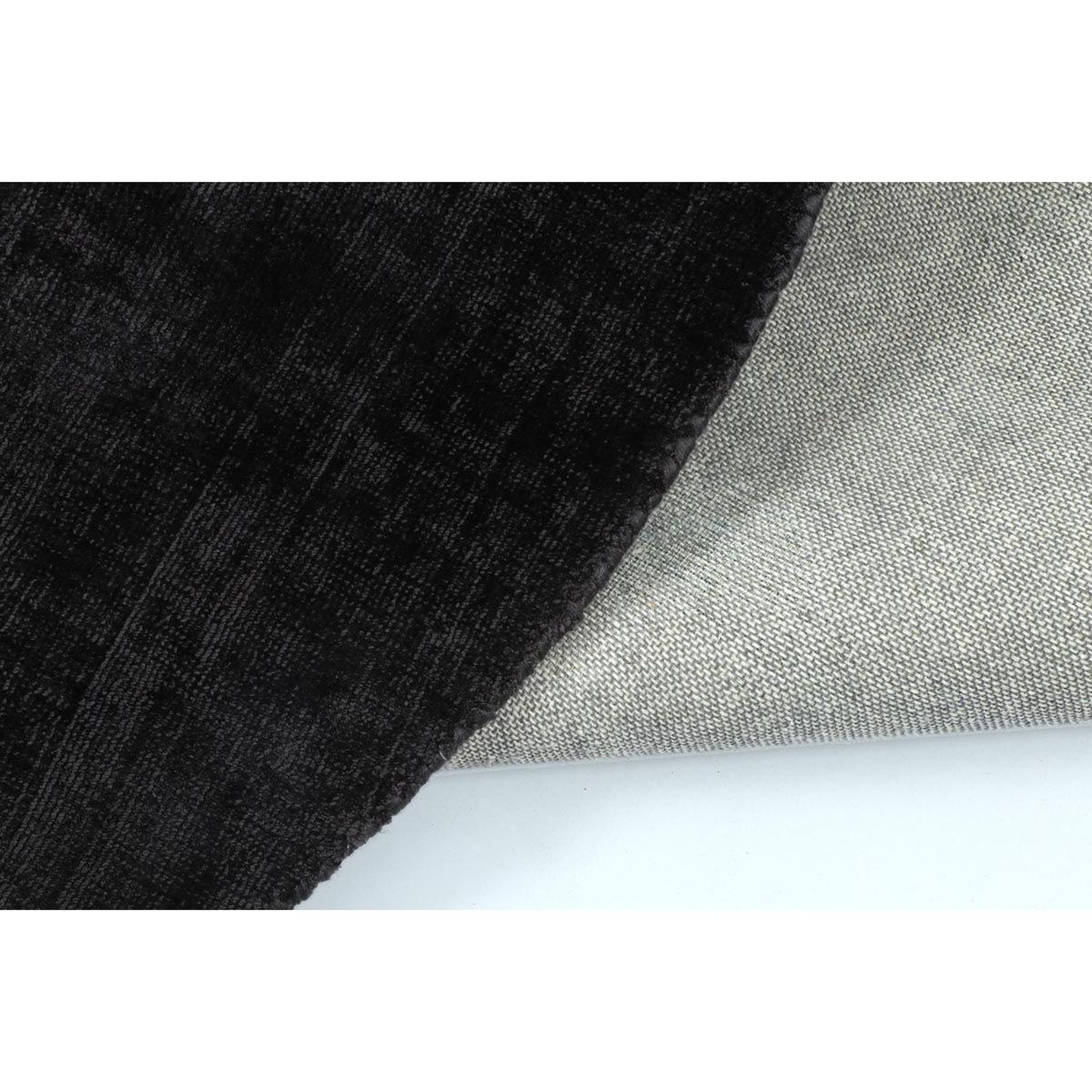Voir la diapositive 2 : J-LINE Tapis déco rond  fabian  150cm noir