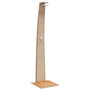 Voir la diapositive 2 : VIDAXL Douche d'exterieur beige 55x60x224cm resine tressee bois acacia