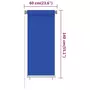 VIDAXL Store roulant d'exterieur 60x140 cm Bleu PEHD