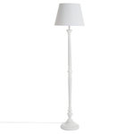 ATMOSPHERA Lampadaire Design en Bois  Léo  153cm Blanc