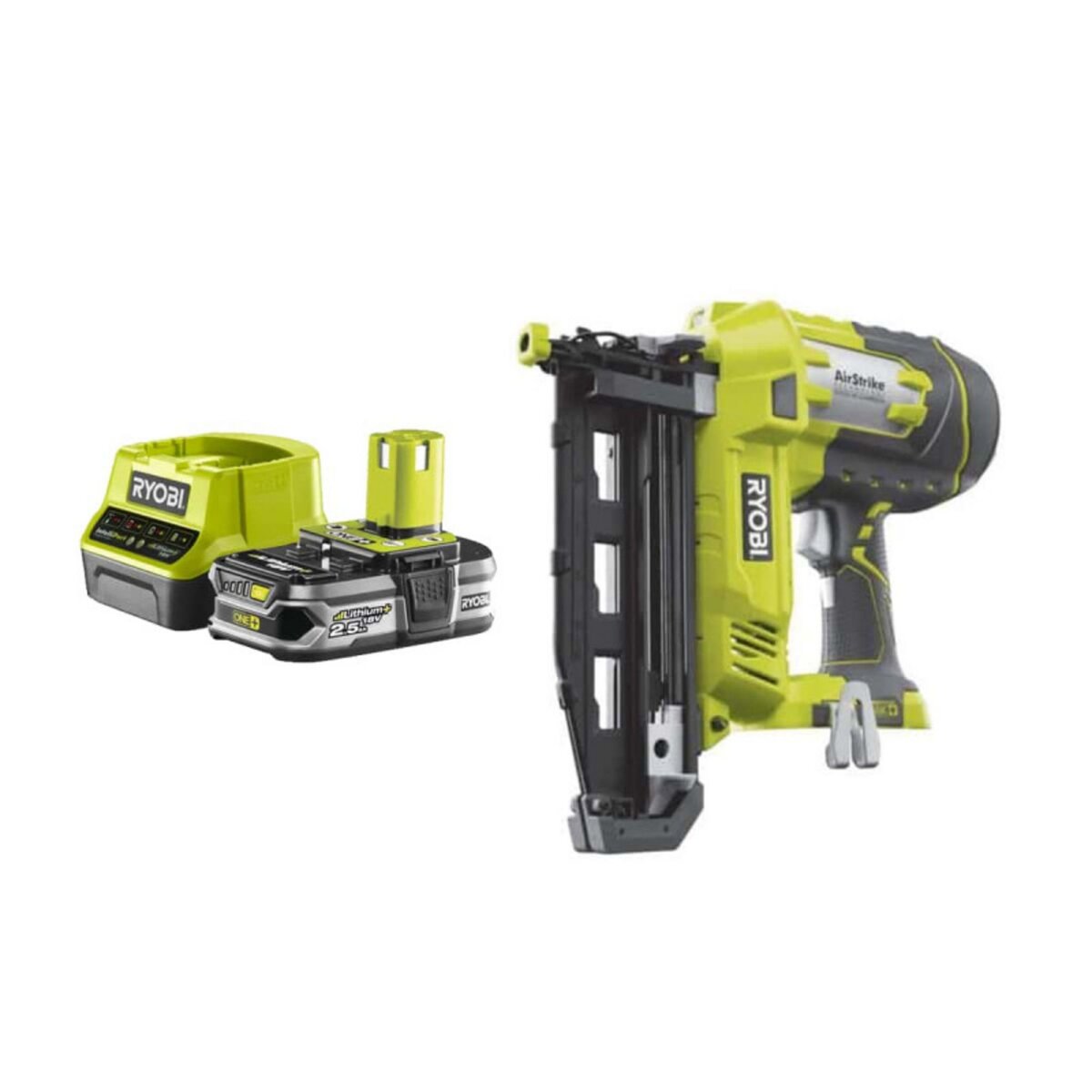 Ryobi Pack RYOBI Cloueur de finition à air comprimé 18V OnePlus