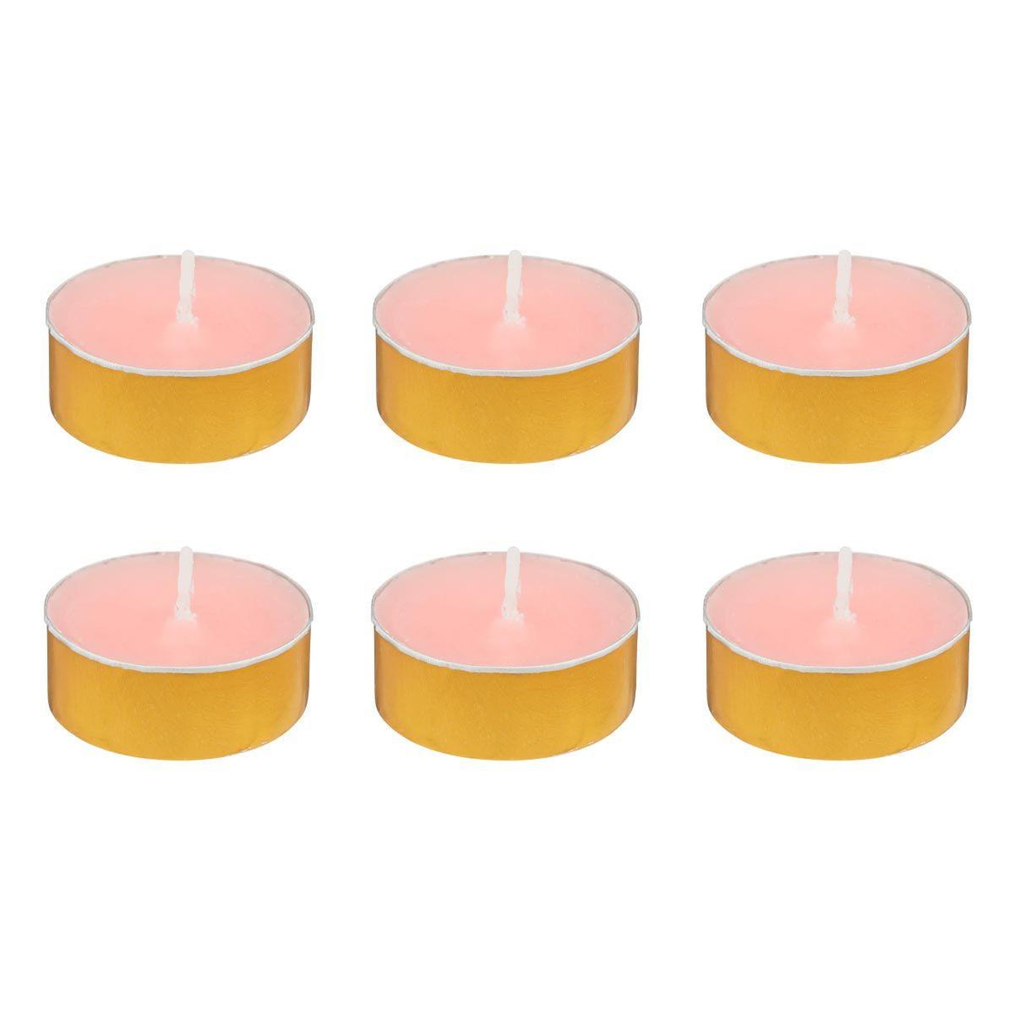 ATMOSPHERA Lot de 6 bougies chauffe-plat parfumées  izor  3,7cm jasmin