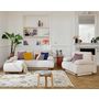 Voir la diapositive 6 : BEST MOBILIER Cristal - pouf modulable - 65 cm - en velours texturé