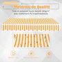 Voir la diapositive 4 : OUTSUNNY Store banne manuel rétractable aluminium polyester imperméabilisé 3L x 2,5l m orange blanc rayé
