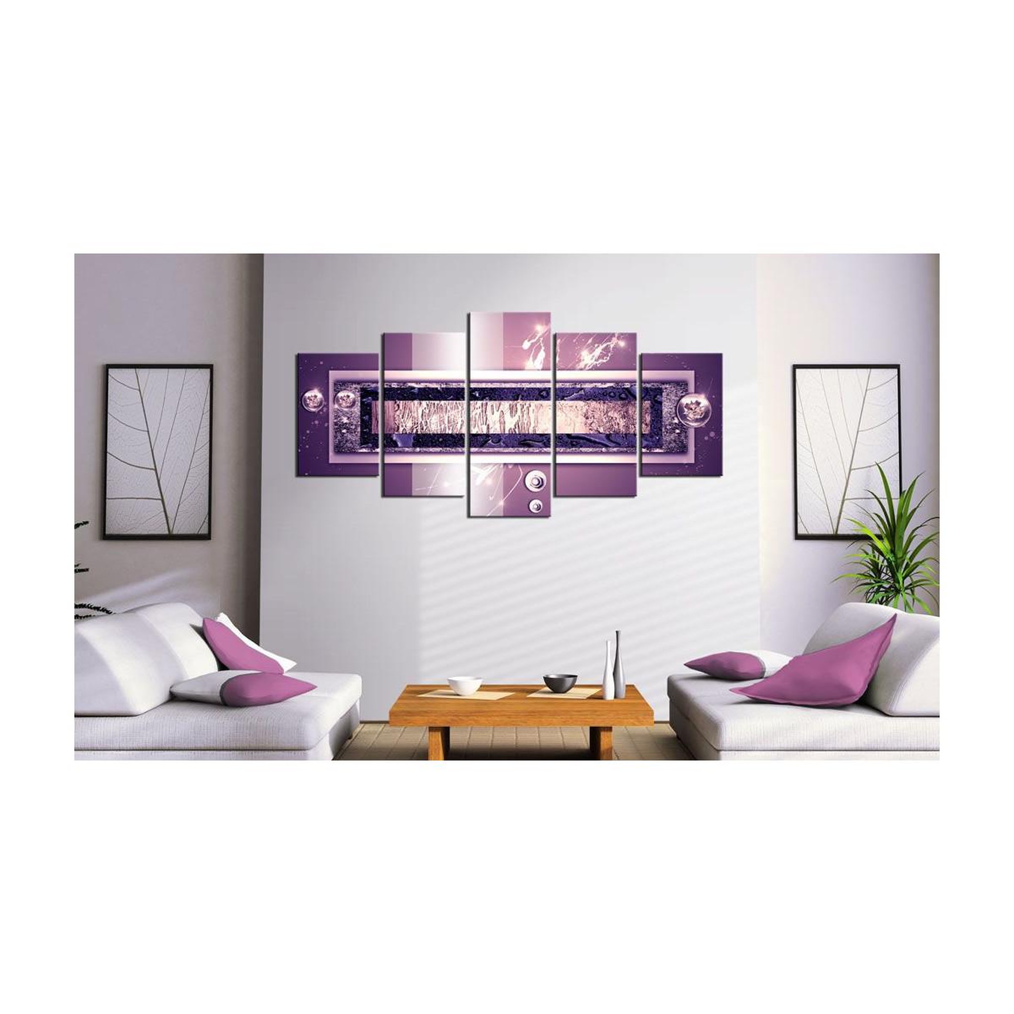Voir la diapositive 2 : Paris Prix Tableau Imprimé  Purple Cascade