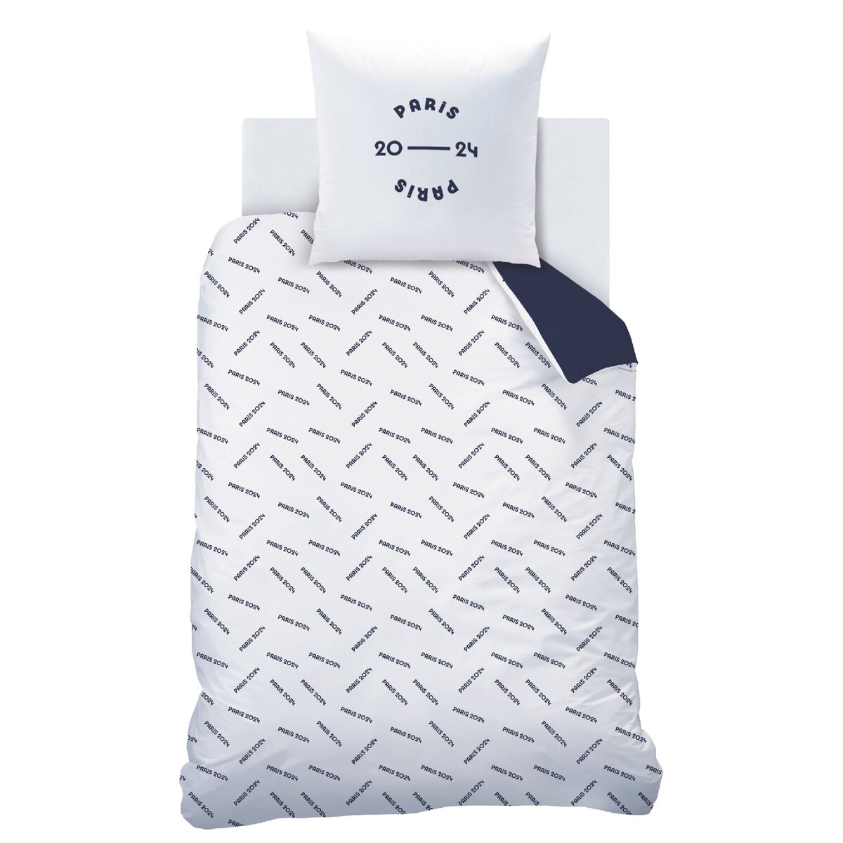 JO PARIS Parure housse de couette en coton 57 fils  JO PARIS 