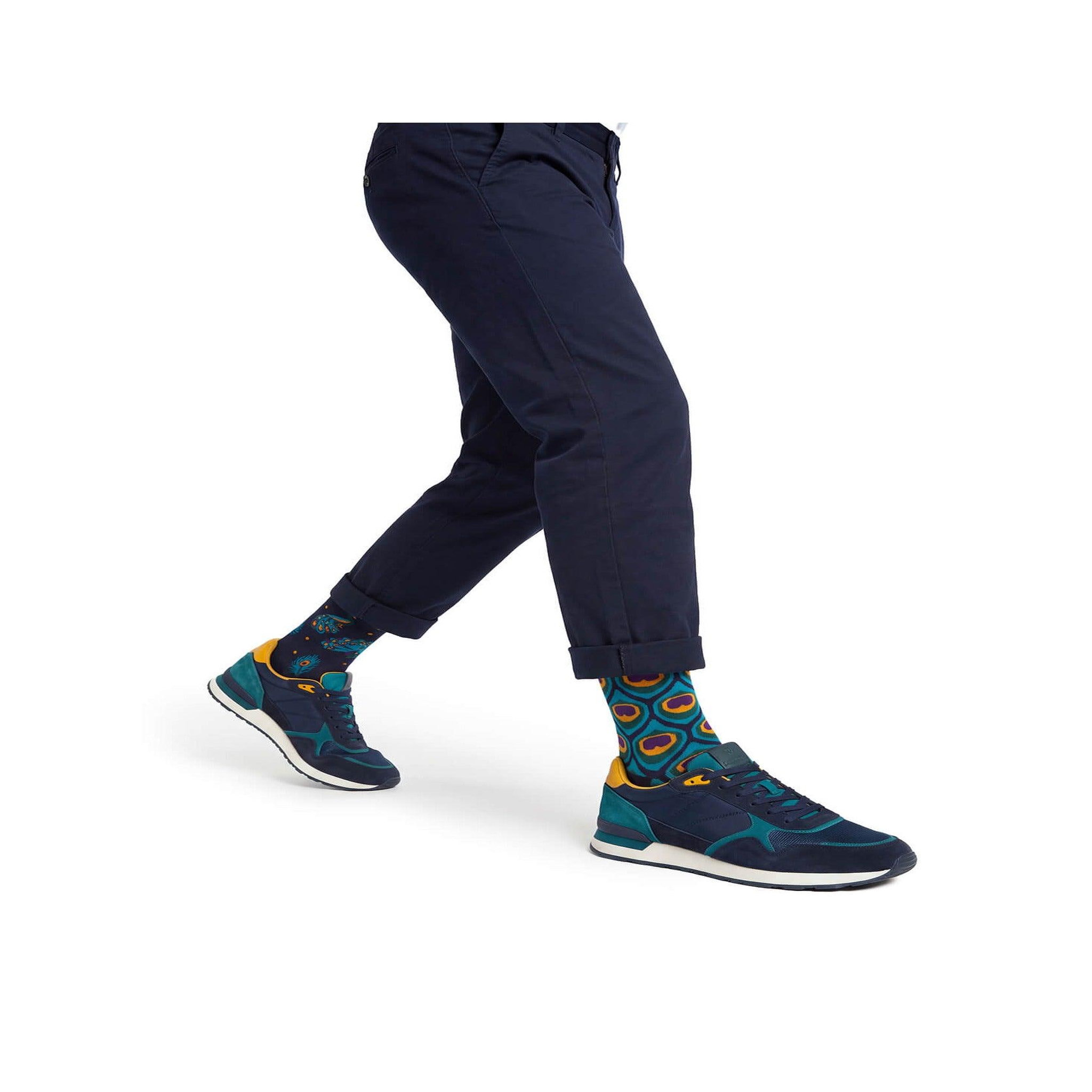 Voir la diapositive 2 : MANY MORNINGS Chaussettes paon majestueux