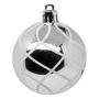 Voir la diapositive 5 : ATMOSPHERA Lot de 25 Boules de Noël  Maison des Couleurs  6cm Argent & Blanc