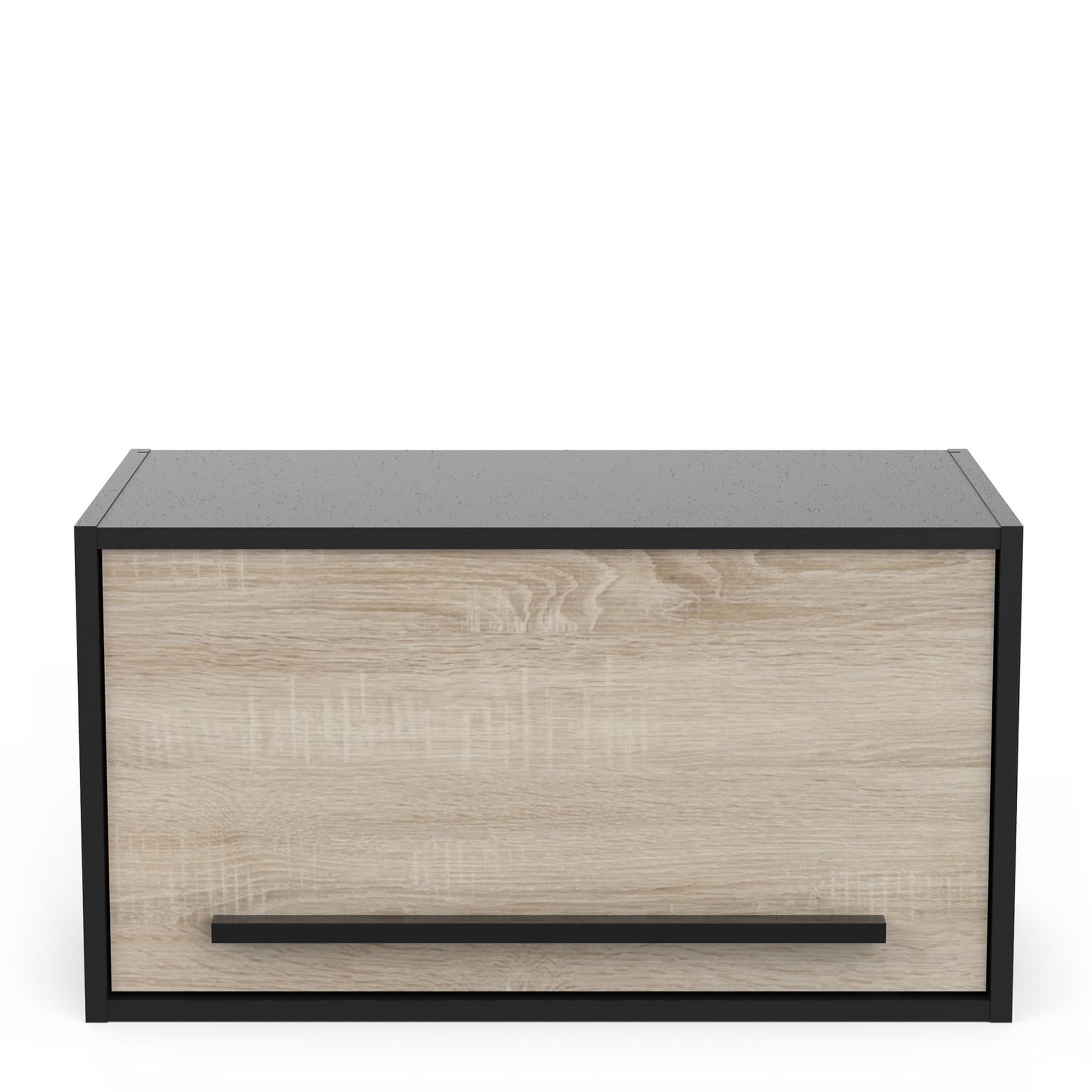 Voir la diapositive 1 : Meuble de cuisine haut sur hotte 1 abattant style industriel L64cm BRICKHOUSE