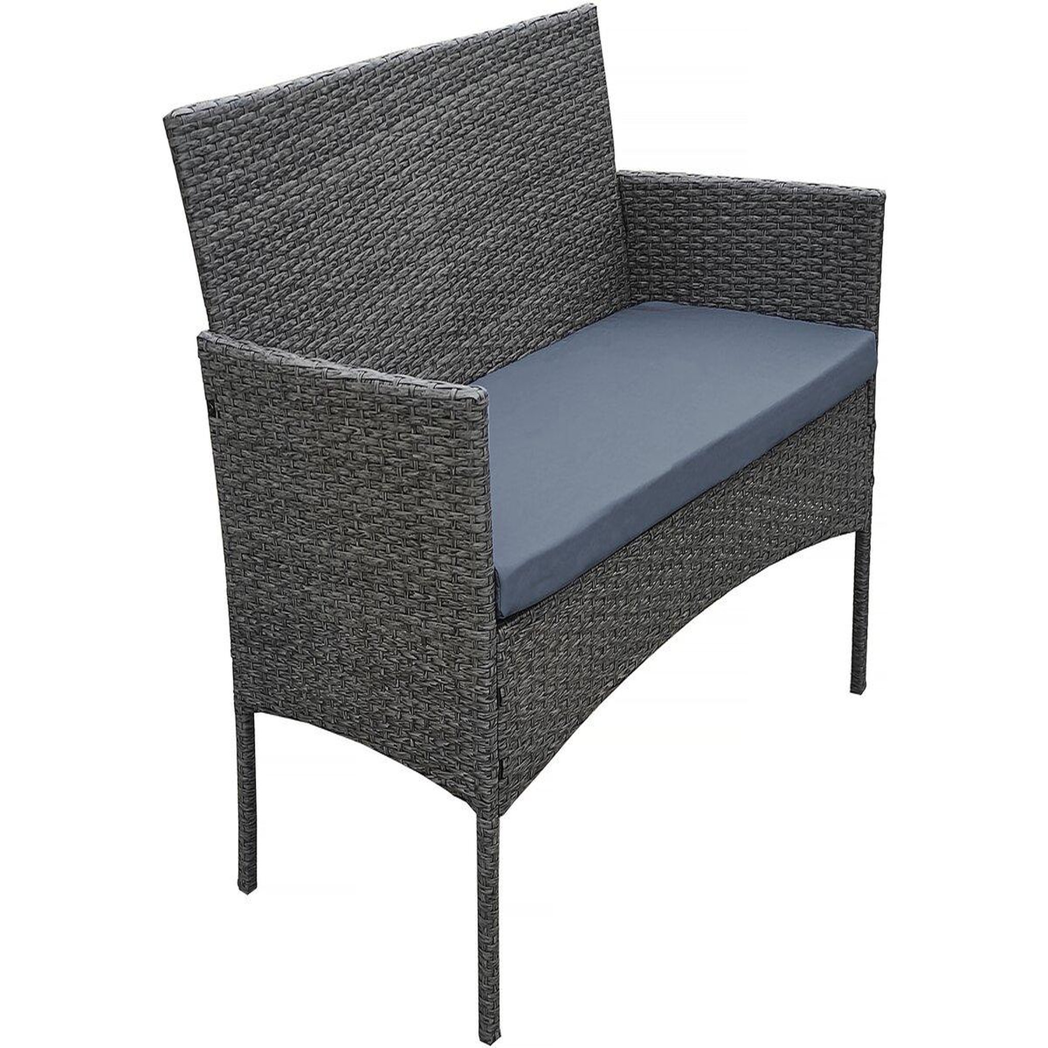 Voir la diapositive 4 : Habitat et Jardin Salon de jardin bas résine  Toronto  4 places - Gris foncé