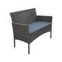 Voir la diapositive 4 : Habitat et Jardin Salon de jardin bas résine  Toronto  4 places - Gris foncé