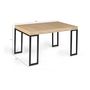 Voir la diapositive 8 : Table console extensible avec rallonges style industriel 45/140 cm HOUSTON  