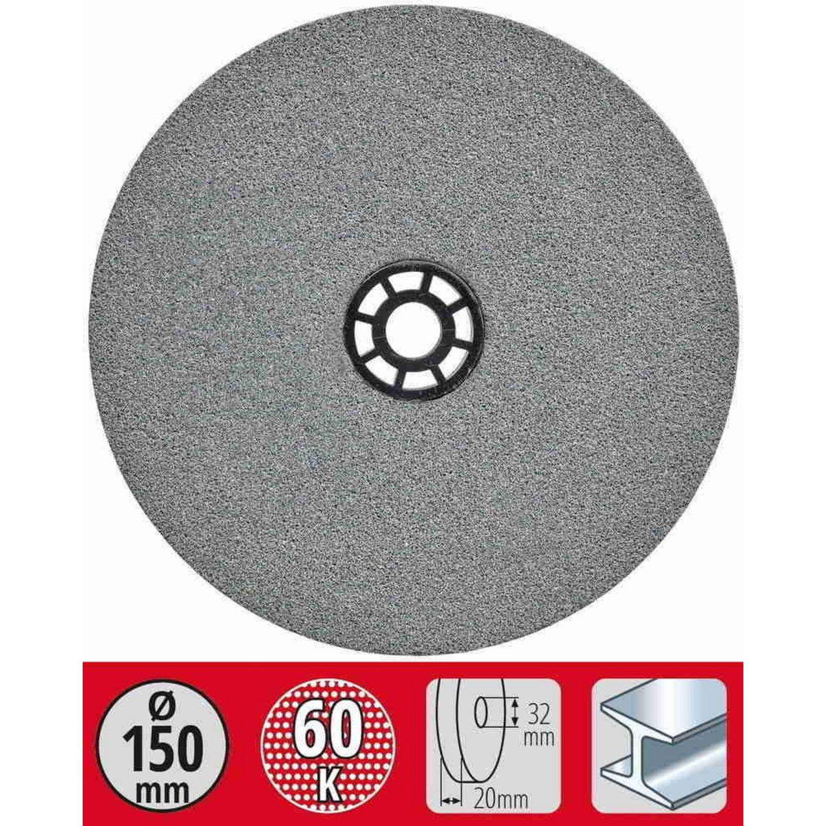 KWB Meule grain fin diam.150x12,7x20mm