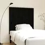 VIDAXL Tete de lit murale Noir 108x3x110 cm Bois massif de pin