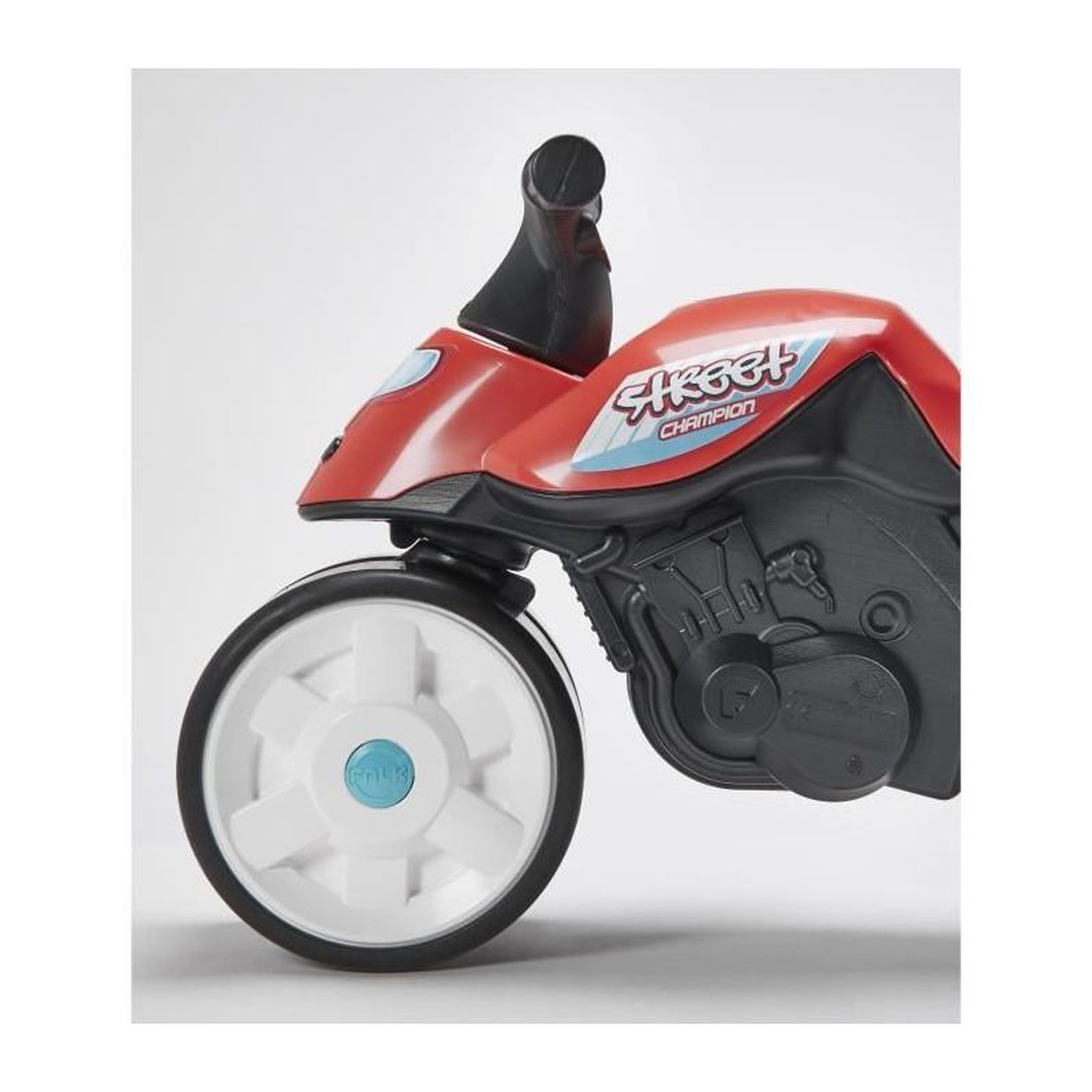 Voir la diapositive 2 : FALK Draisienne moto Falk - Street Champion - roues silencieuses - Rouge