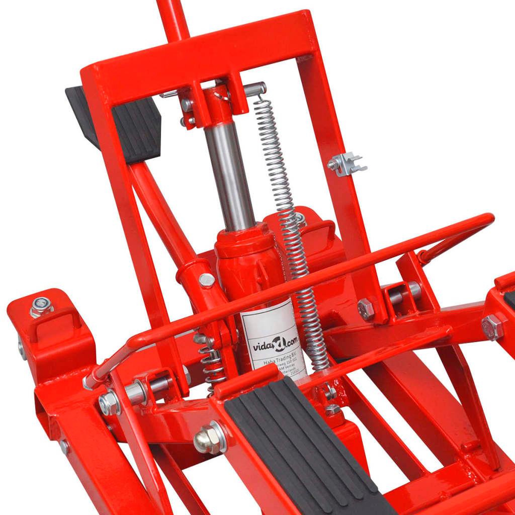 Voir la diapositive 2 : VIDAXL Cric hydraulique de moto / vtt 680 kg rouge