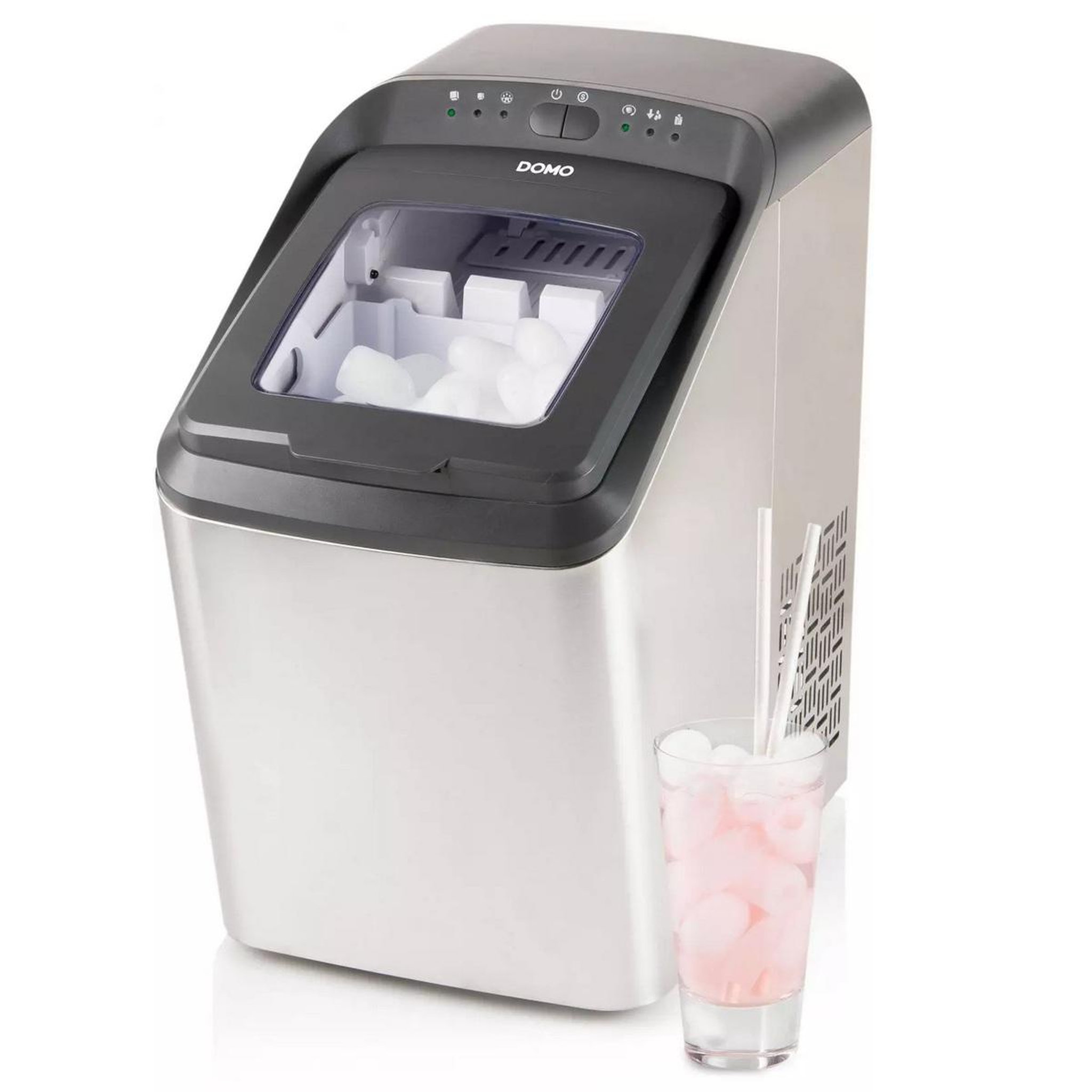 Voir la diapositive 2 : Domo Machine à glaçons 145w 15kg/24h - do9247ib