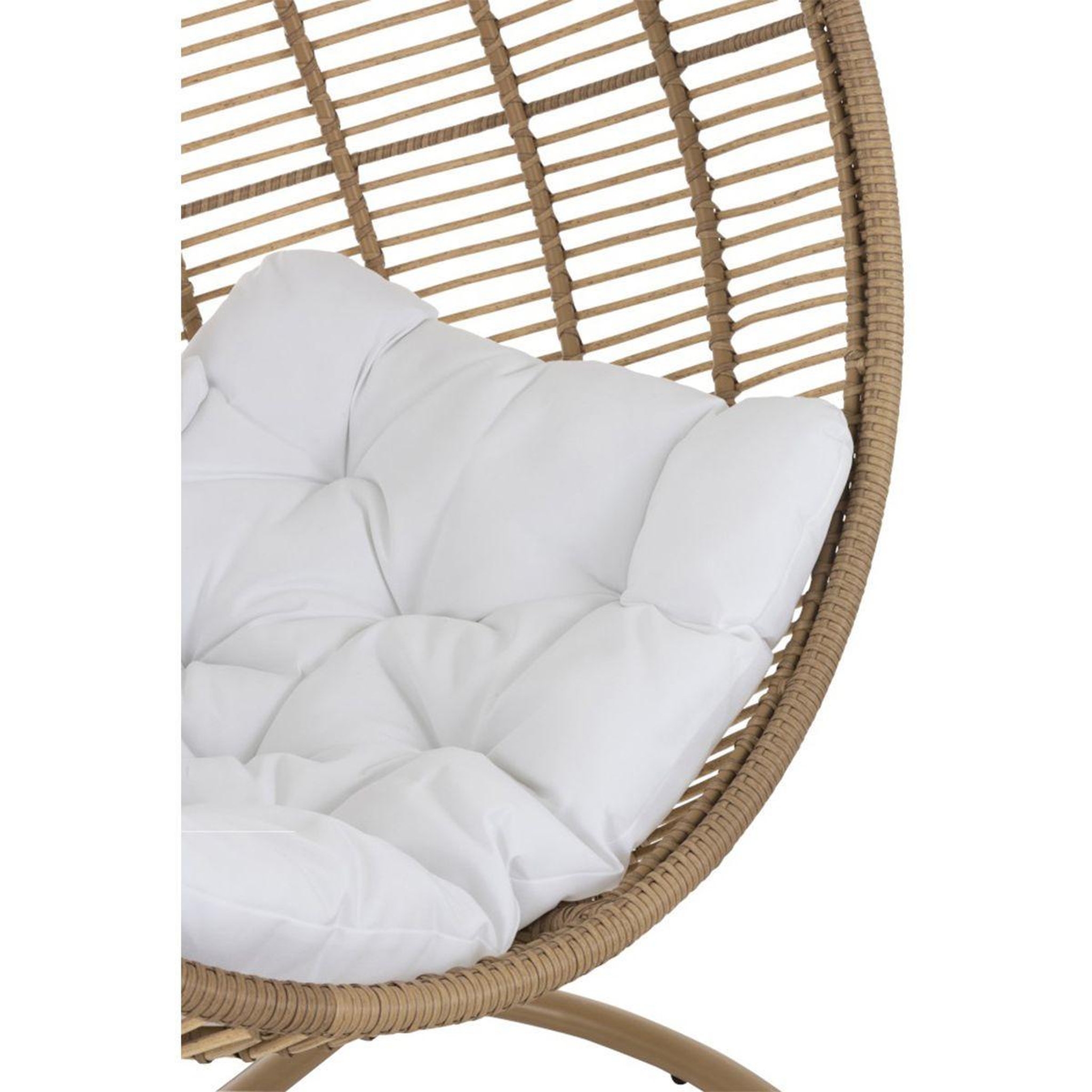 Voir la diapositive 4 : J-LINE Fauteuil suspendu rond  aciera  193cm naturel