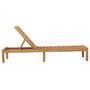 Voir la diapositive 3 : VIDAXL Chaise longue bois de teck solide