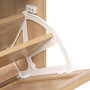 Voir la diapositive 5 : FIVE Range chaussures 3 portes effet cannage DRAWY - Beige