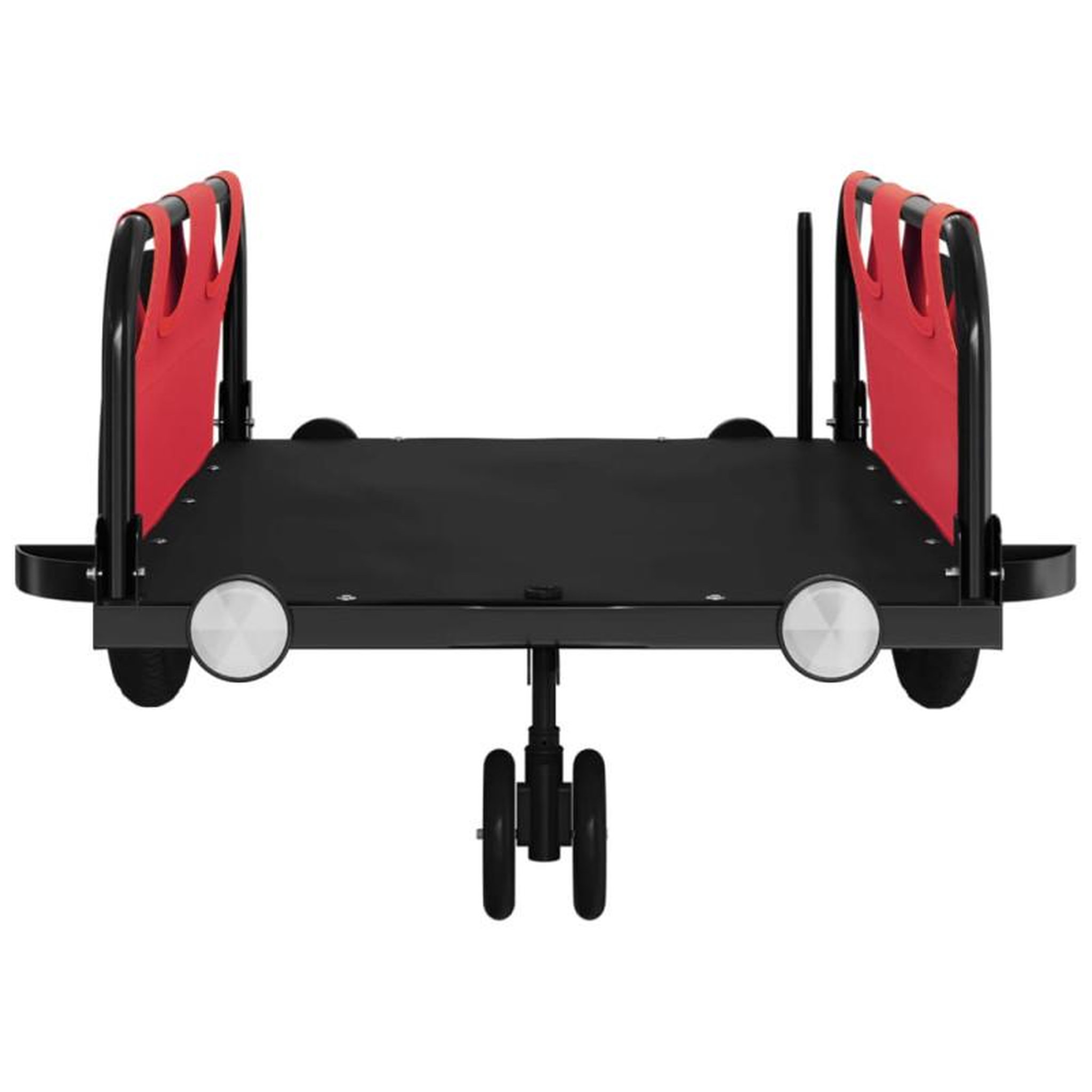 Voir la diapositive 5 : VIDAXL Remorque de vélo rouge tissu oxford et fer