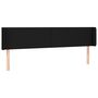 Voir la diapositive 2 : VIDAXL Tete de lit avec oreilles Noir 203x16x78/88 cm Tissu