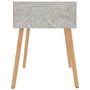 Voir la diapositive 4 : VIDAXL Tables de chevet 2 pcs Gris beton 40x40x56 cm Bois d'ingenierie