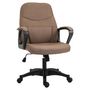 Voir la diapositive 1 : VINSETTO Vinsetto Chaise de bureau fauteuil bureau massant pivotant hauteur réglable tissu lin marron