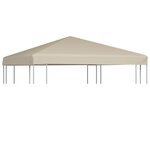 VIDAXL Couverture de toit de belvedere 310 g / m^2 3x3 m Beige
