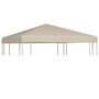 Voir la diapositive 1 : VIDAXL Couverture de toit de belvedere 310 g / m^2 3x3 m Beige