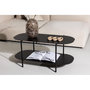 Voir la diapositive 6 : Paris Prix Table Basse Ovale  Recife  100cm Noir