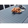 Voir la diapositive 4 : CONCEPT USINE Table de jardin extensible et 10 chaises alu-toile PVC gris AREZZO
