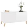 Voir la diapositive 4 : VIDAXL Table basse Blanc brillant 90x44,5x45 cm Bois d'ingenierie
