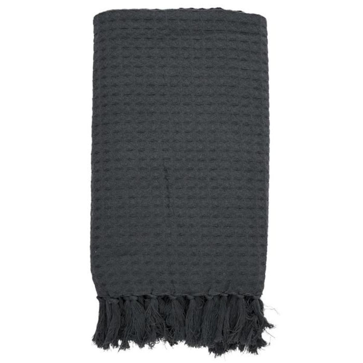 Paris Prix Jeté de Canapé  Gaufré  170x250cm Gris Anthracite