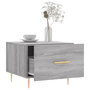 Voir la diapositive 4 : VIDAXL Table basse Sonoma gris 50x50x40 cm Bois d'ingenierie
